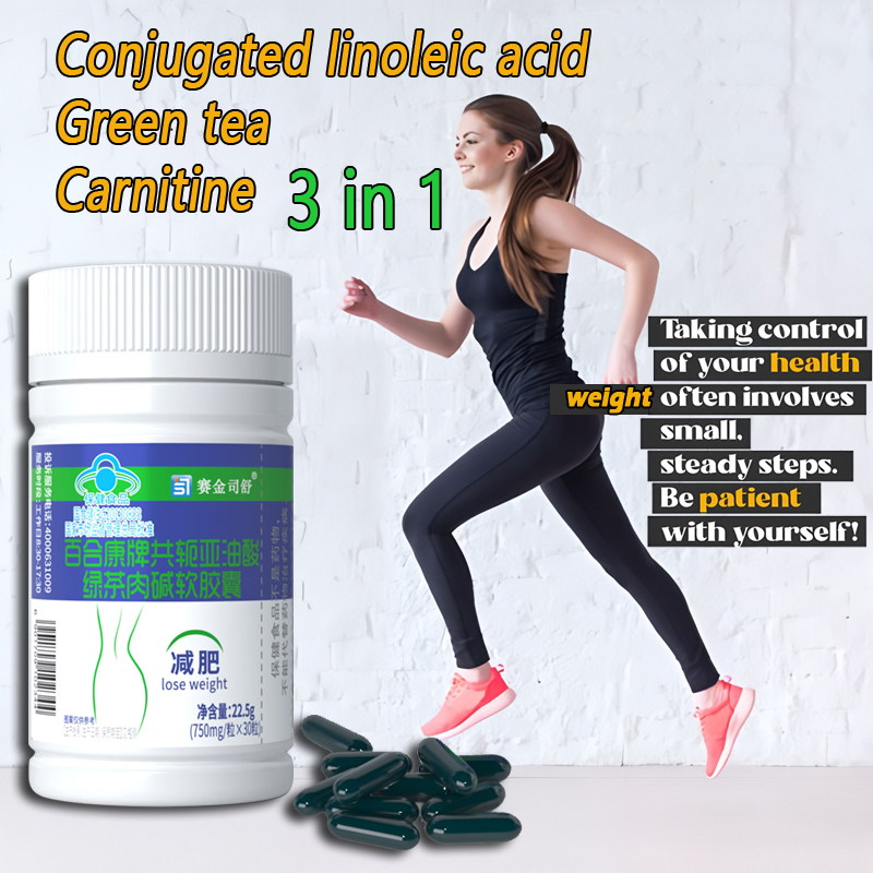 Herbal Weight Gain - Conjugated linoleic acid Slimming Products green