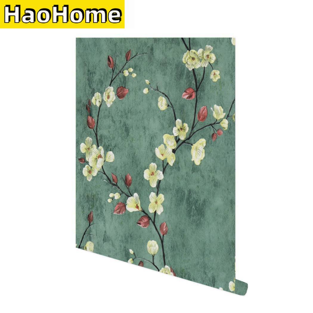 Herbal Wallpaper - Flower Tree Peel and Stick Wallpaper