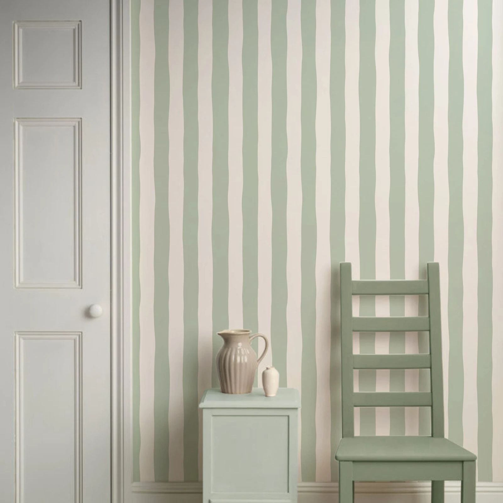 Removable Wallpaper Sage Green - огляд і ціна Herbal Wallpaper