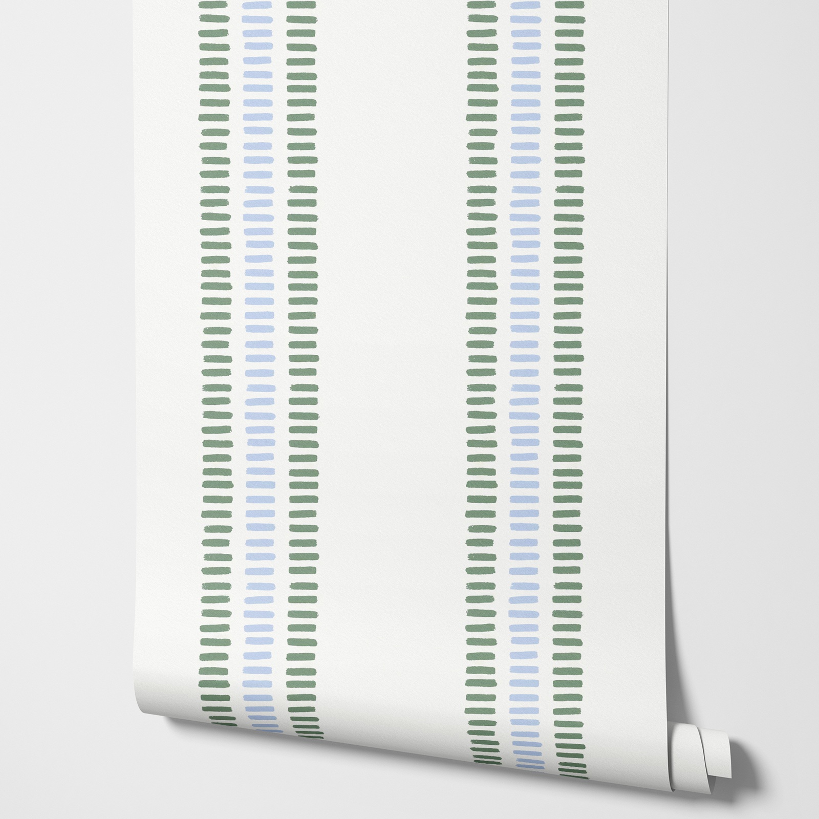 Summer Stripes In Soft Blue an - огляд і ціна Herbal Wallpaper