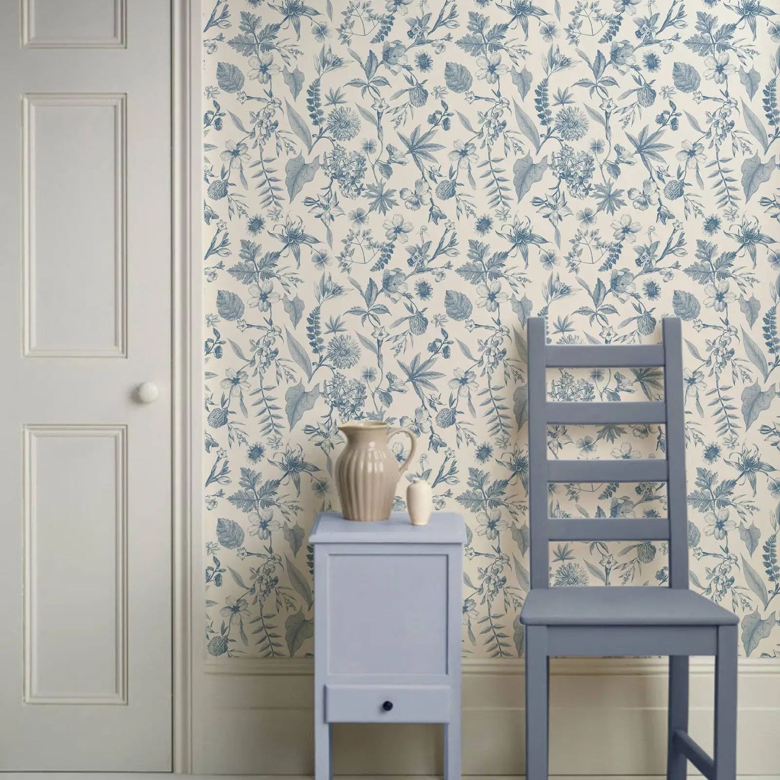 Toile Farmhouse Whimsical Wall - огляд і ціна Herbal Wallpaper