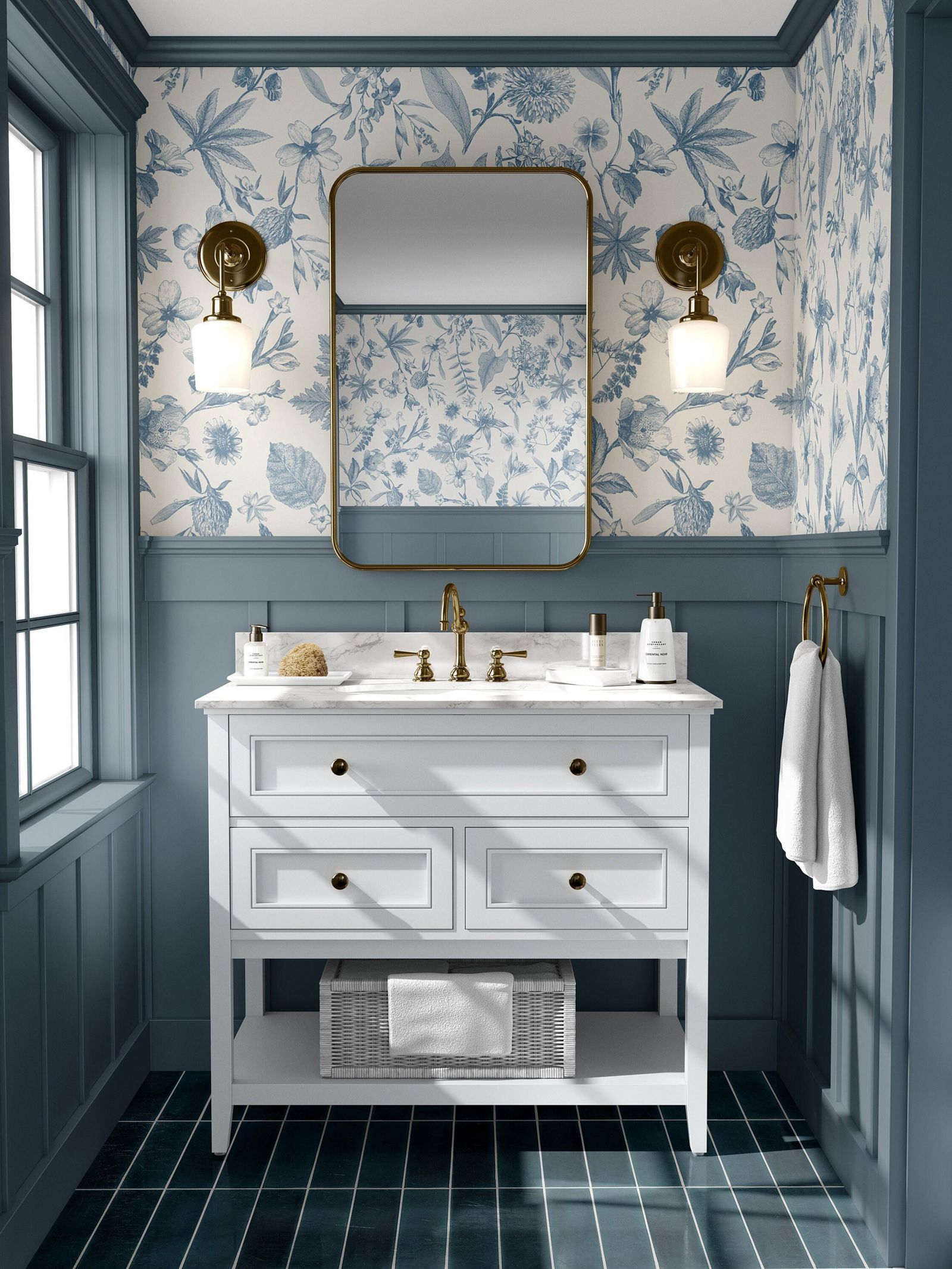 Toile Farmhouse Whimsical Wall - огляд і ціна Herbal Wallpaper
