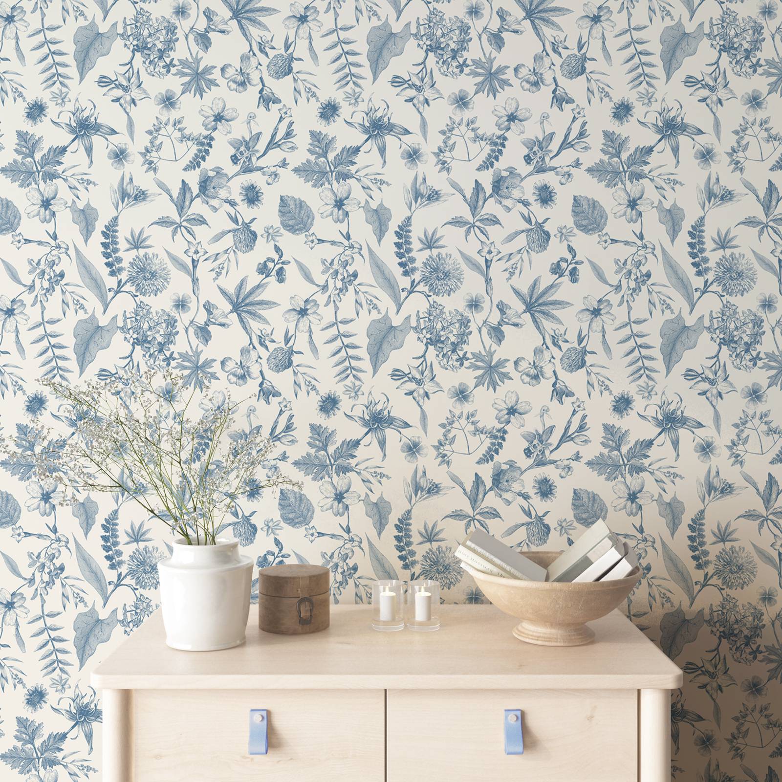 Toile Farmhouse Whimsical Wall - огляд і ціна Herbal Wallpaper