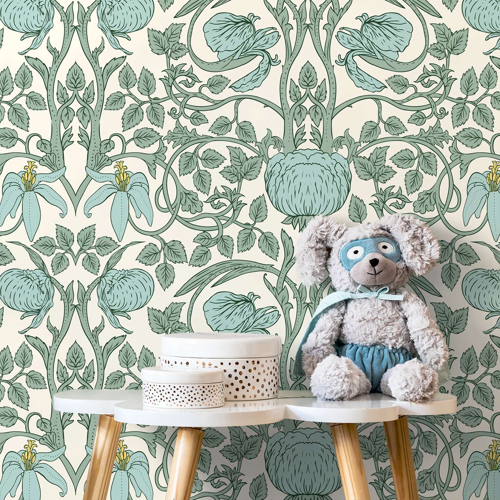 Pastel Art Nouveau Wallpaper,P - огляд і ціна Herbal Wallpaper