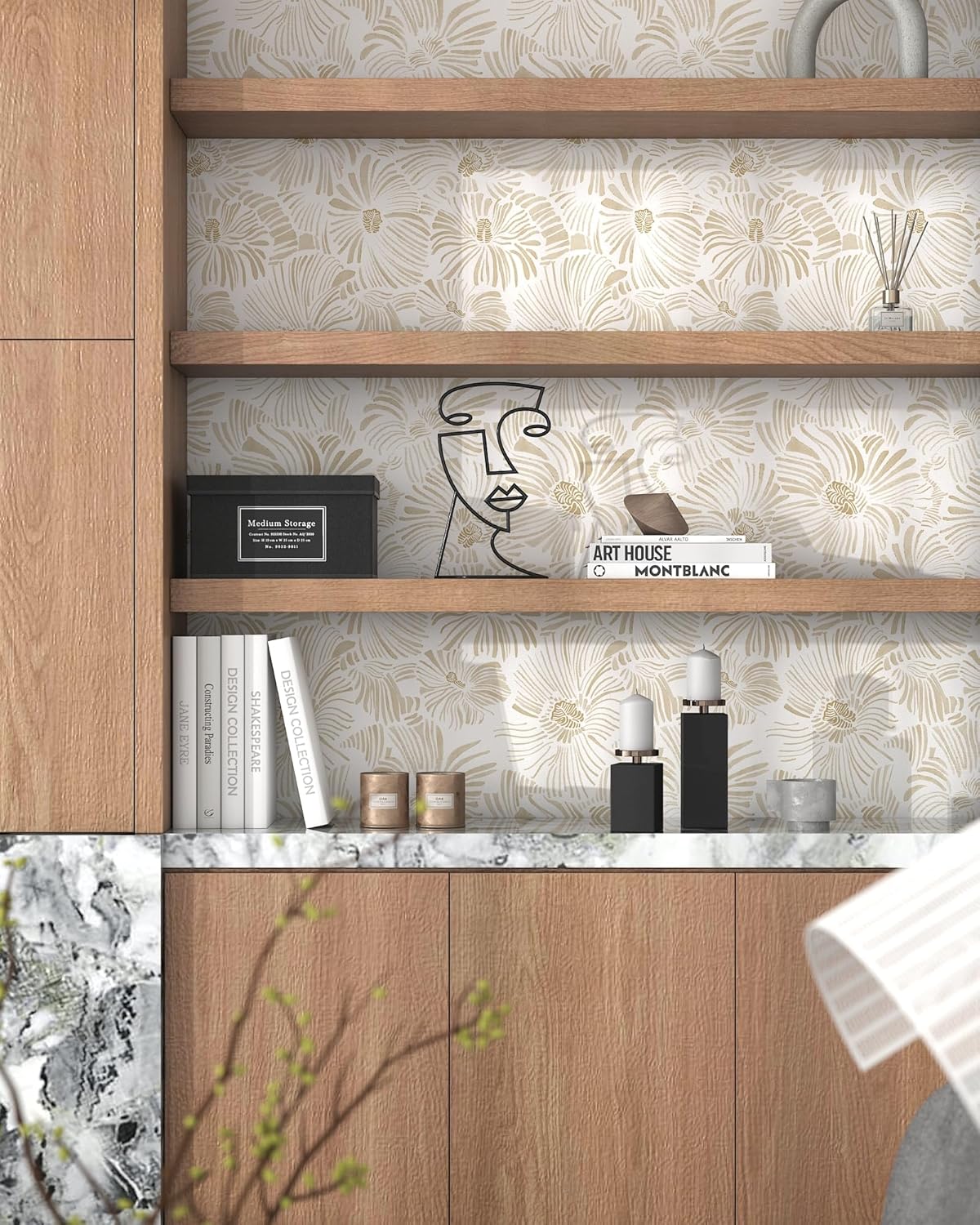 Modern Peel and Stick Wallpape - огляд і ціна Herbal Wallpaper