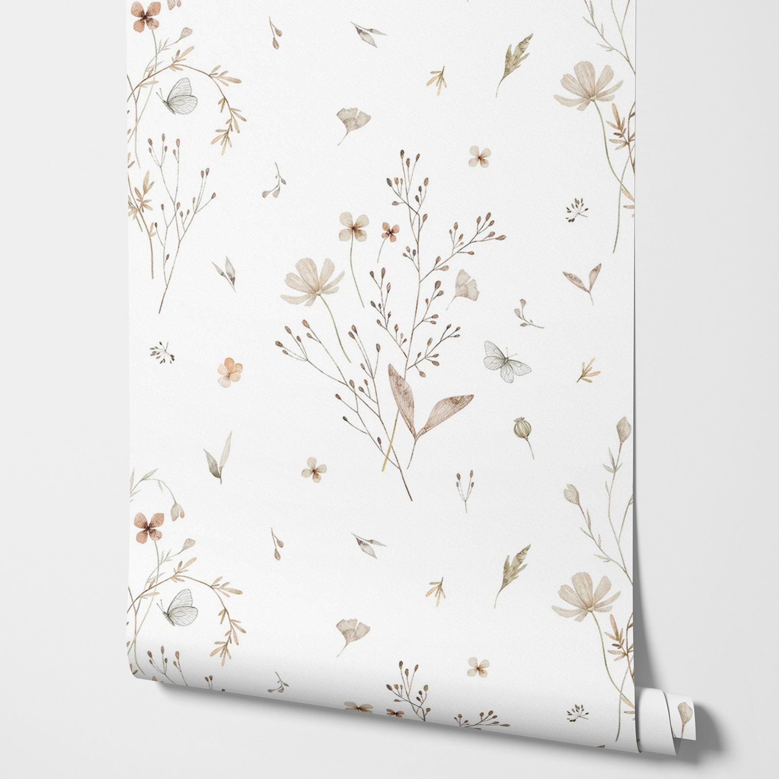 Fresh Flowers Wallpaper, Neutr - огляд і ціна Herbal Wallpaper