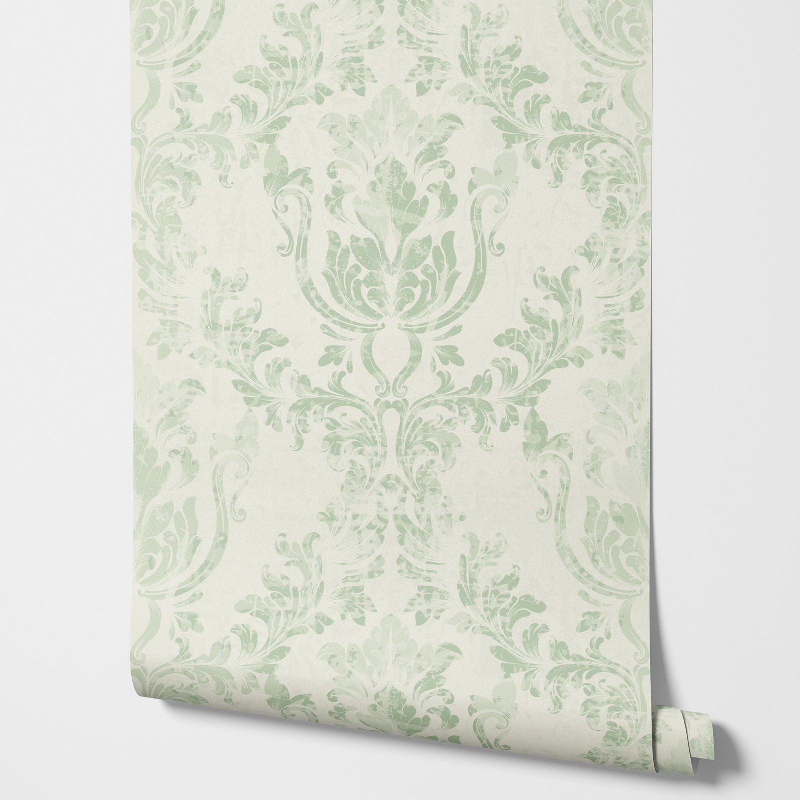 Vintage Green Damask Wallpaper - огляд і ціна Herbal Wallpaper