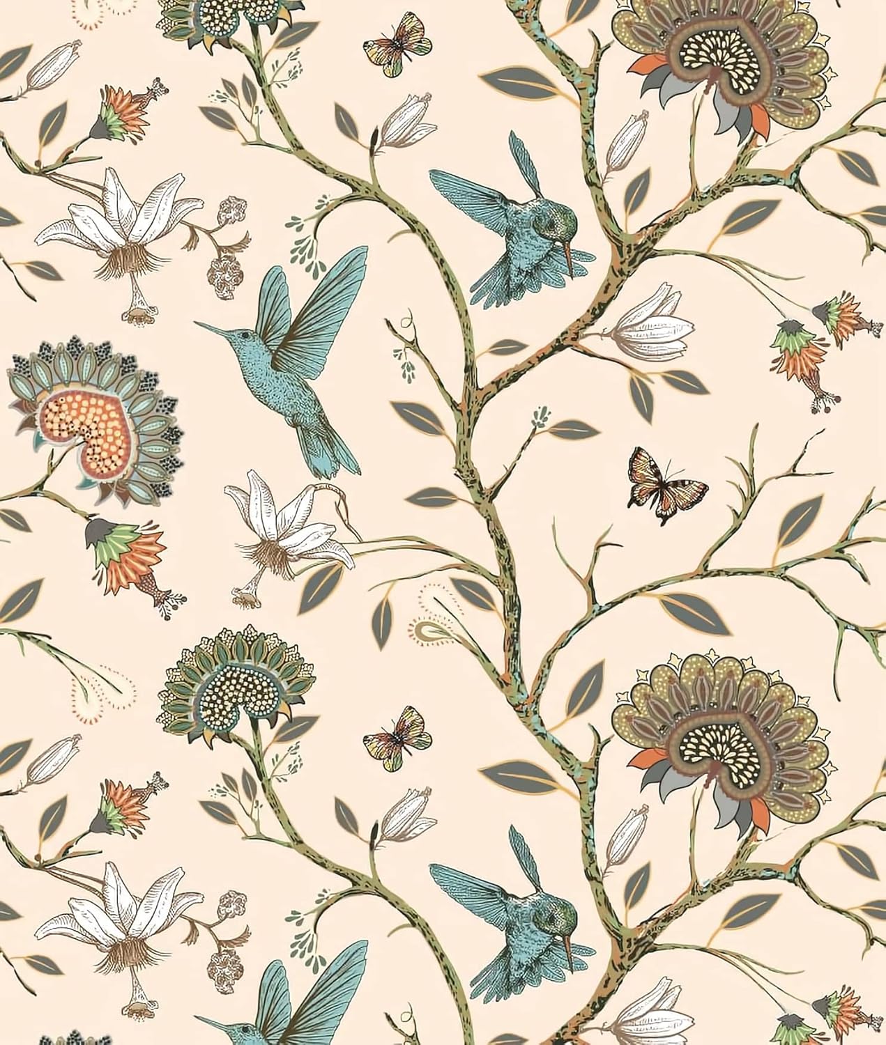 Bird Wallpaper Removable Self  - огляд і ціна Herbal Wallpaper