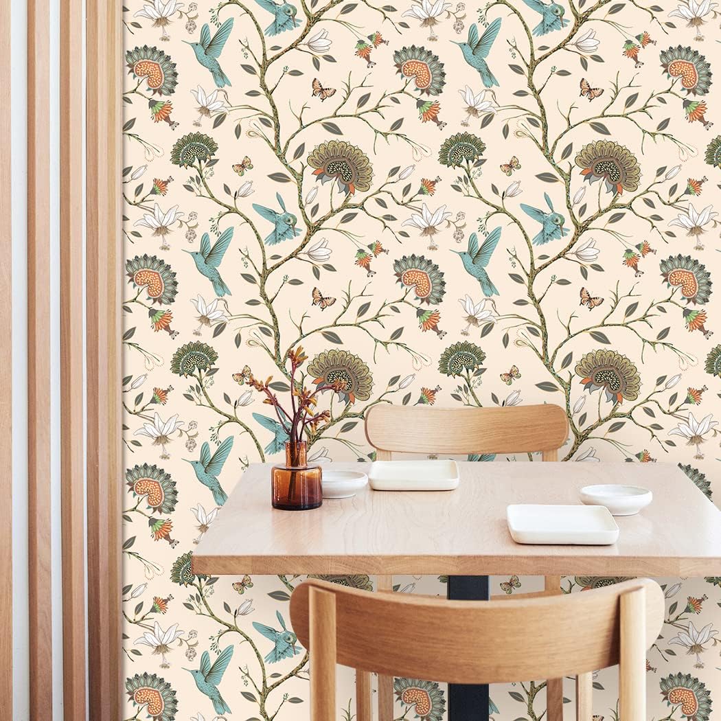 Bird Wallpaper Removable Self  - огляд і ціна Herbal Wallpaper