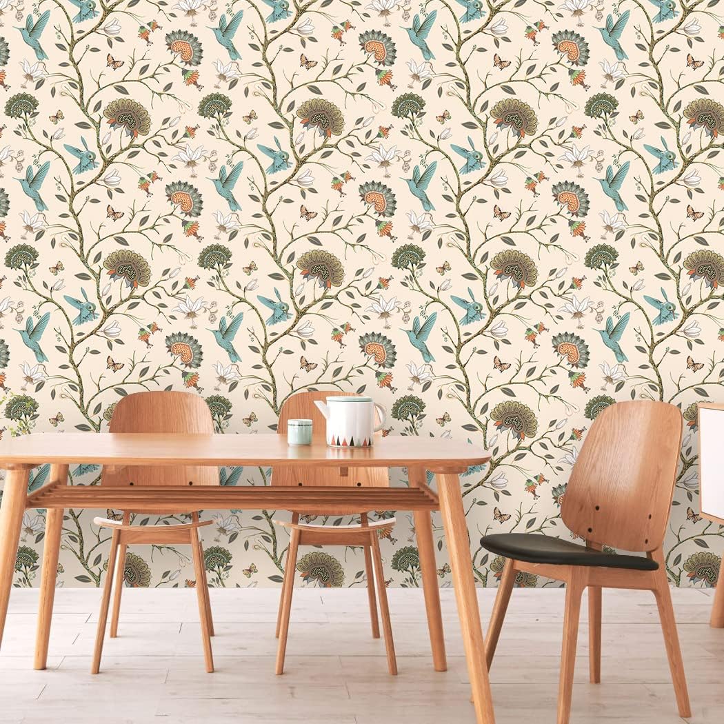 Bird Wallpaper Removable Self  - огляд і ціна Herbal Wallpaper