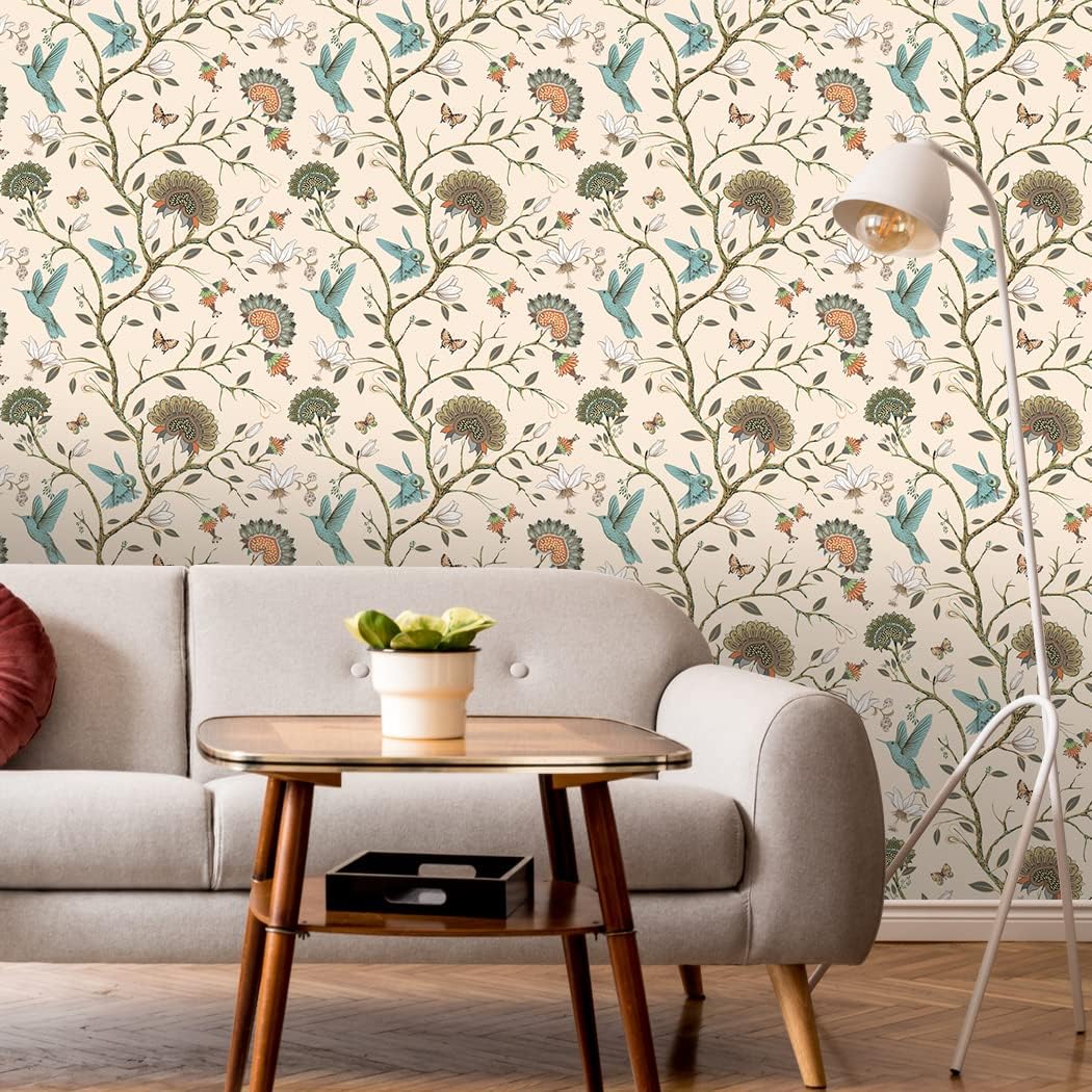 Bird Wallpaper Removable Self  - огляд і ціна Herbal Wallpaper