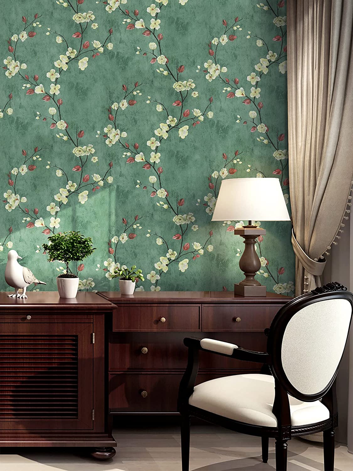 Flower Tree Peel and Stick Wal - огляд і ціна Herbal Wallpaper